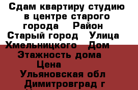 Сдам квартиру-студию в центре старого города. › Район ­ Старый город › Улица ­ Хмельницкого › Дом ­ 83 › Этажность дома ­ 1 › Цена ­ 4 500 - Ульяновская обл., Димитровград г. Недвижимость » Квартиры аренда   . Ульяновская обл.,Димитровград г.